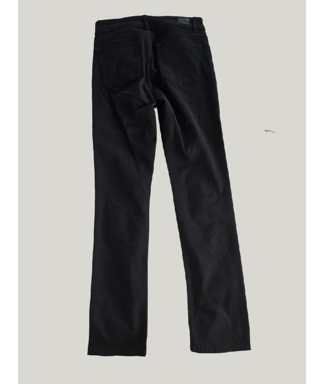 RALPH LAUREN Черные хлопковые прямые джинсы, фото 2