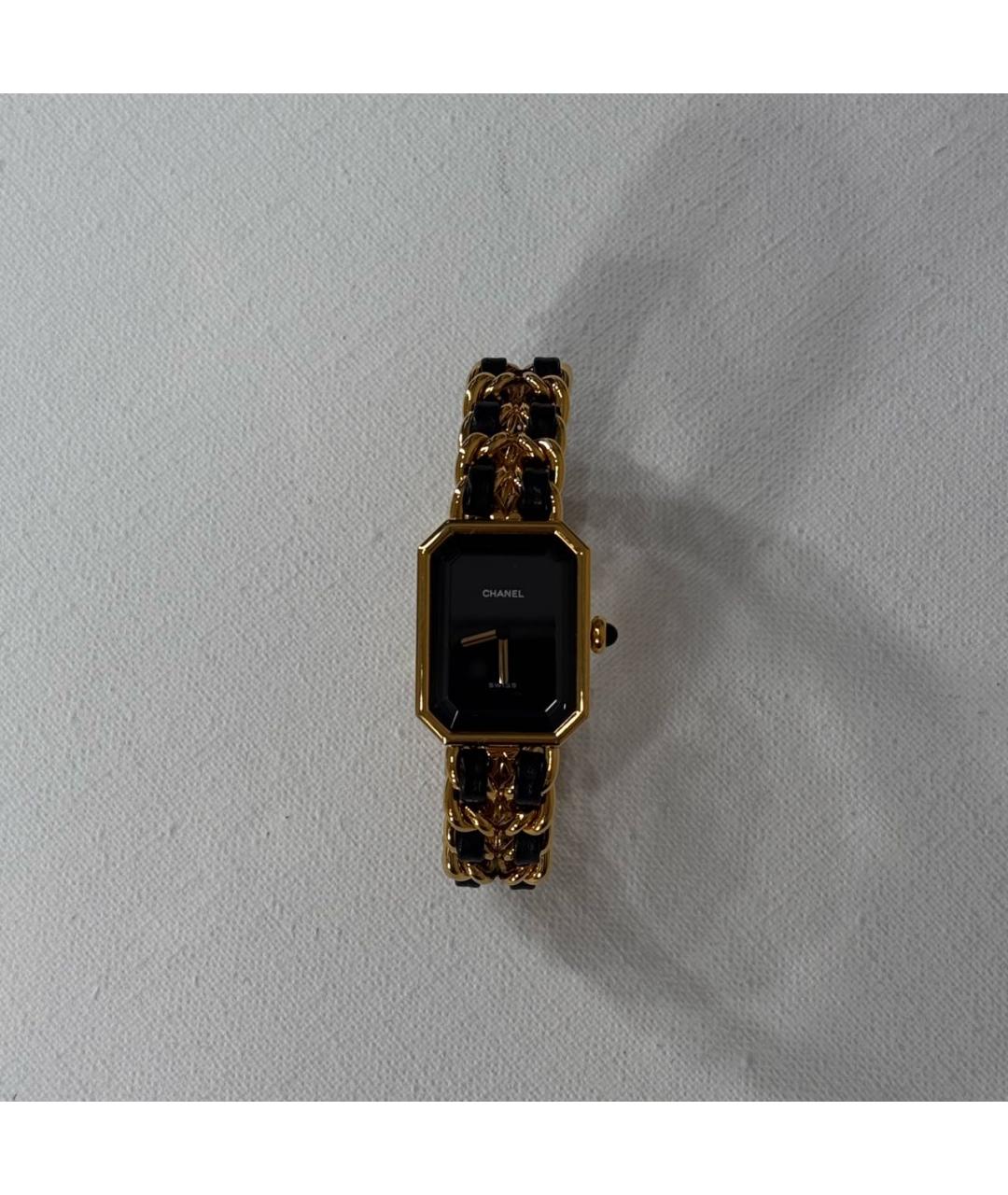 CHANEL Черные часы из желтого золота, фото 5