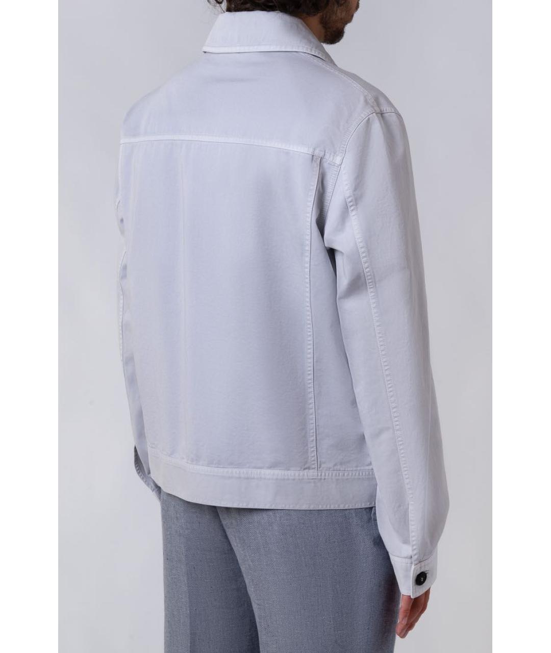 KITON Белая хлопковая куртка, фото 6