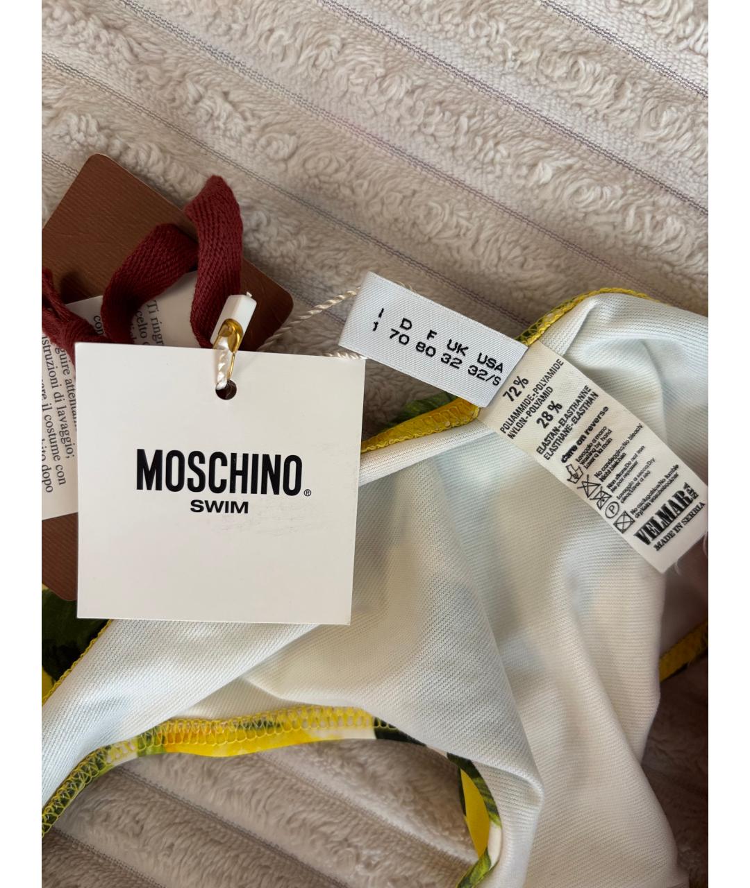 MOSCHINO Желтый полиамидовый купальник, фото 5