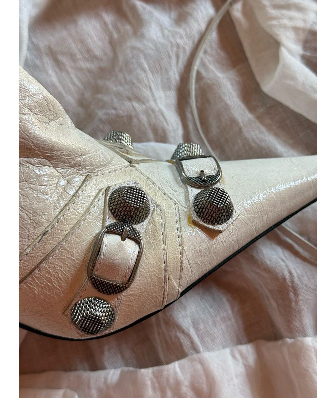BALENCIAGA Белые кожаные сапоги, фото 7