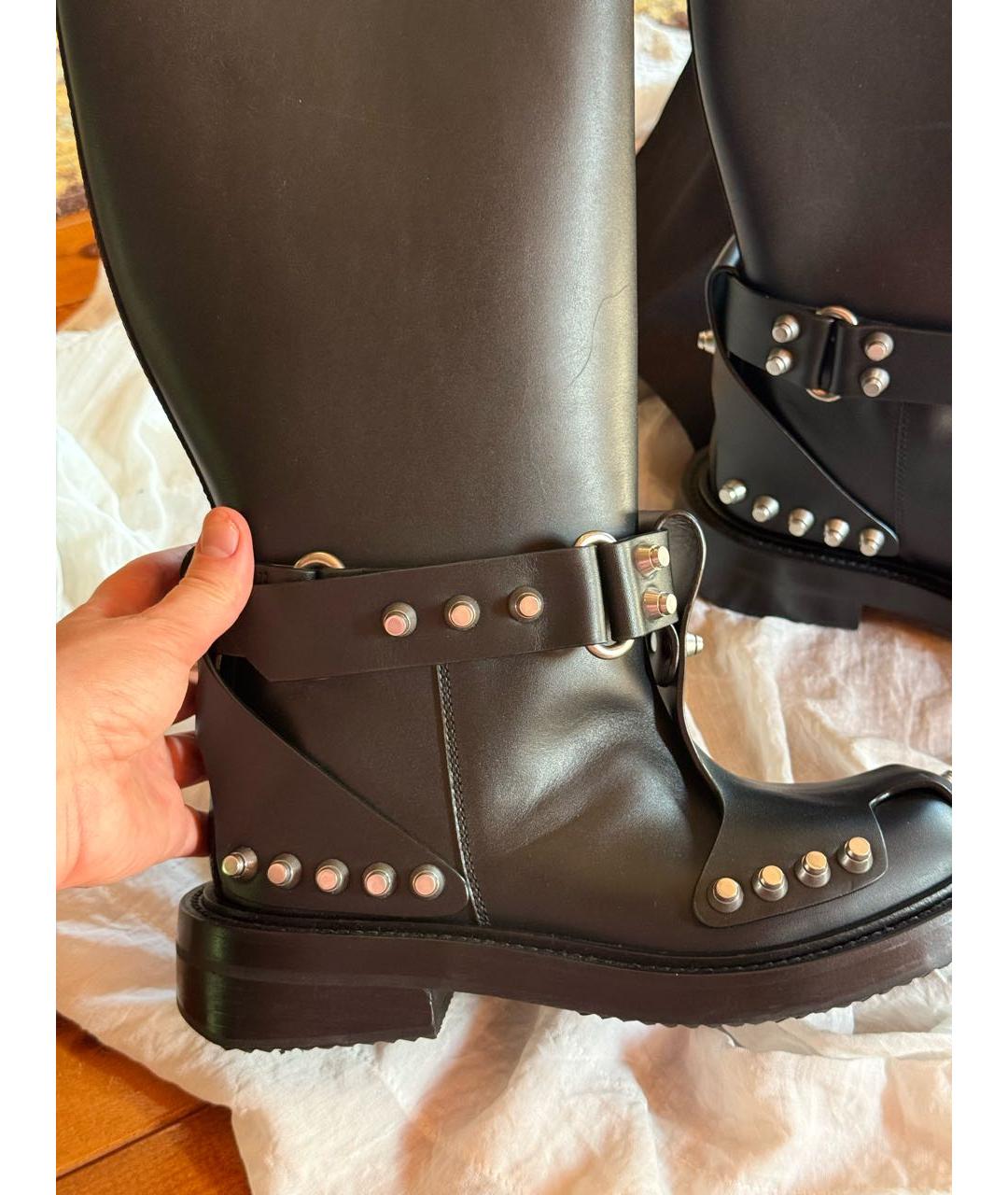 ALEXANDER WANG Черные кожаные сапоги, фото 5