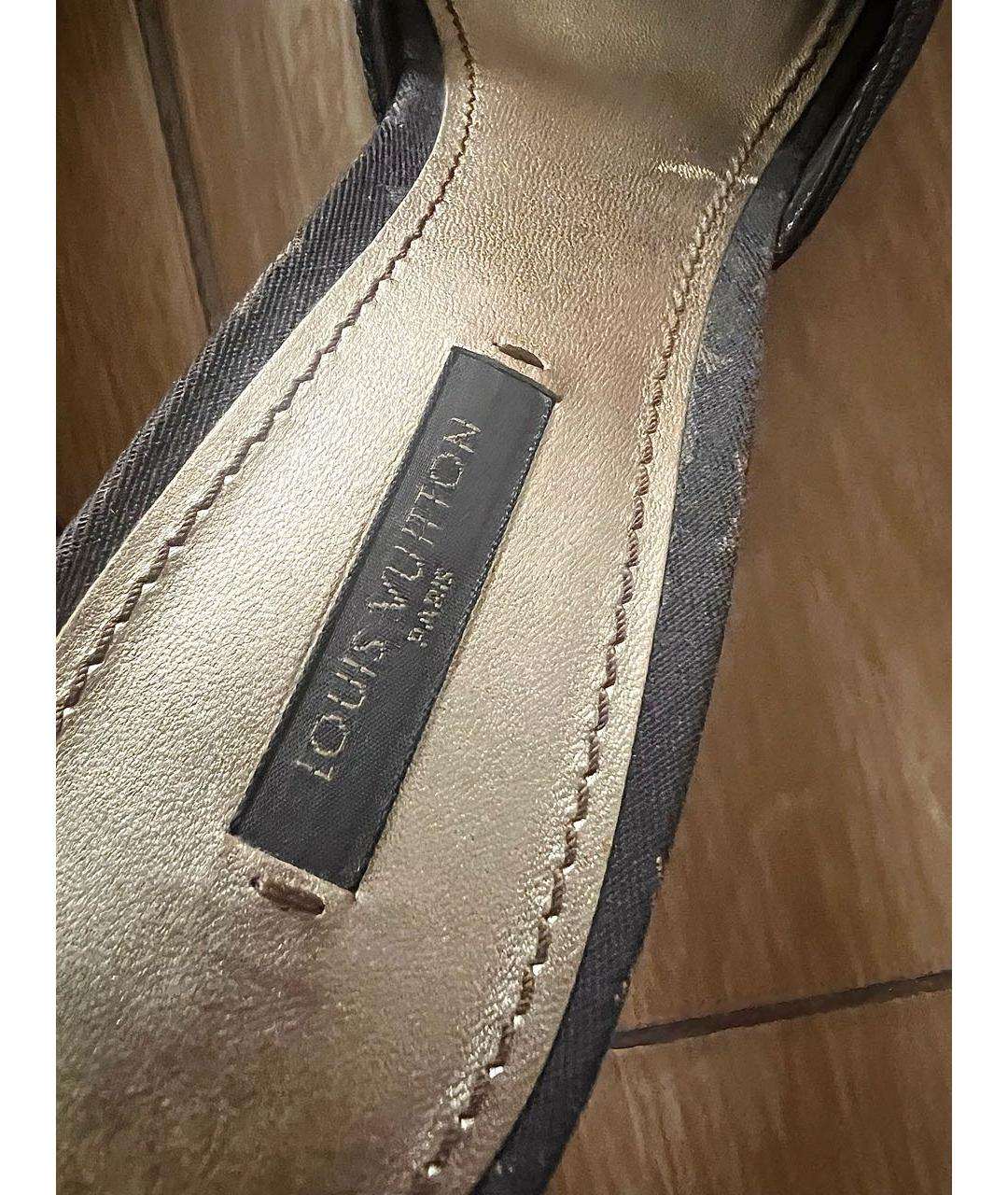 LOUIS VUITTON Текстильные мюли, фото 8
