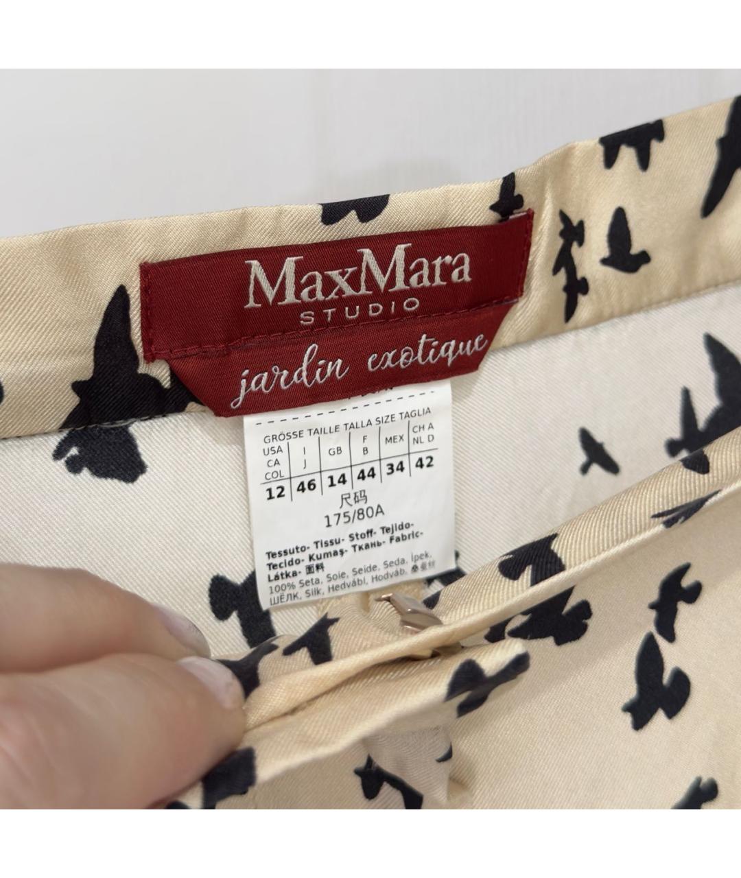 MAX MARA STUDIO Шелковые брюки широкие, фото 7