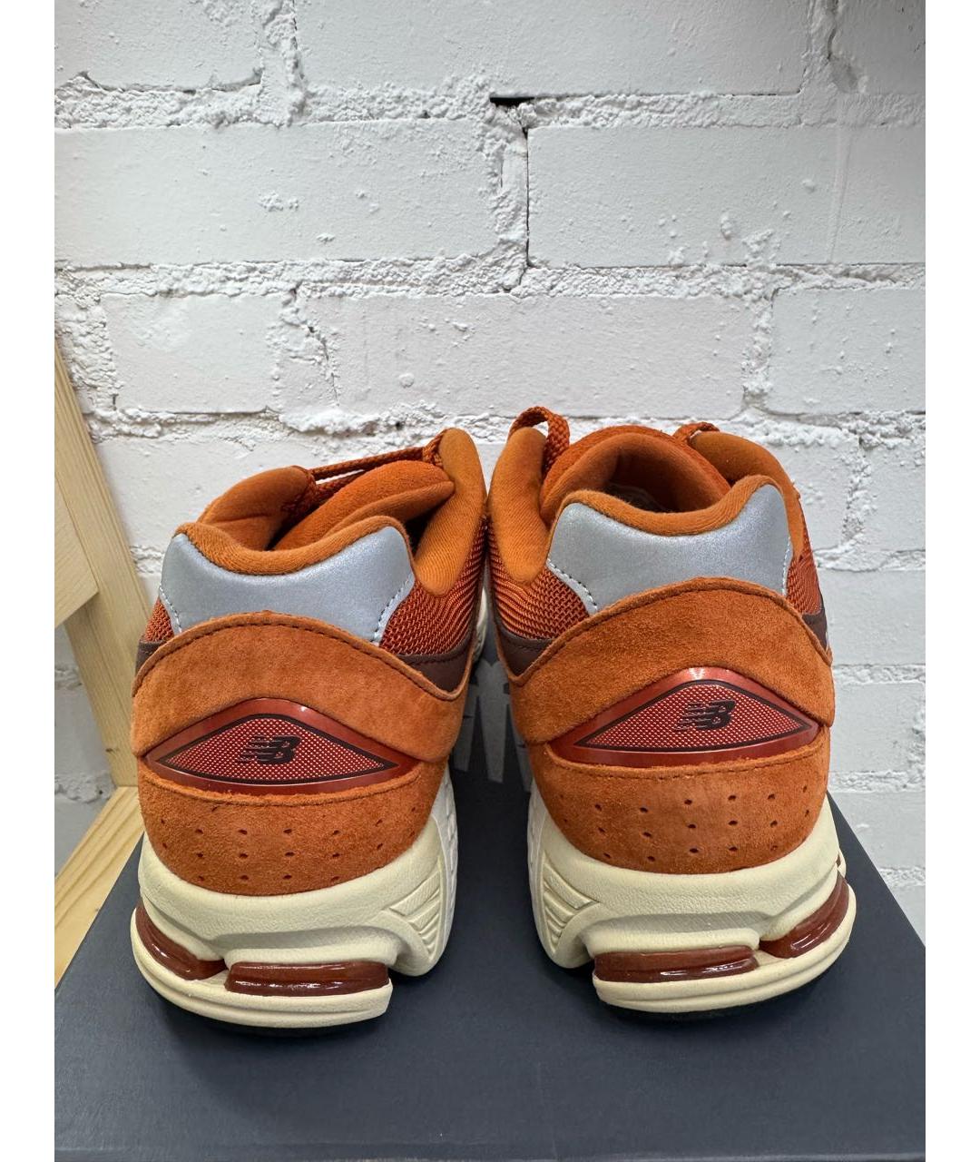 NEW BALANCE Оранжевые текстильные низкие кроссовки / кеды, фото 4