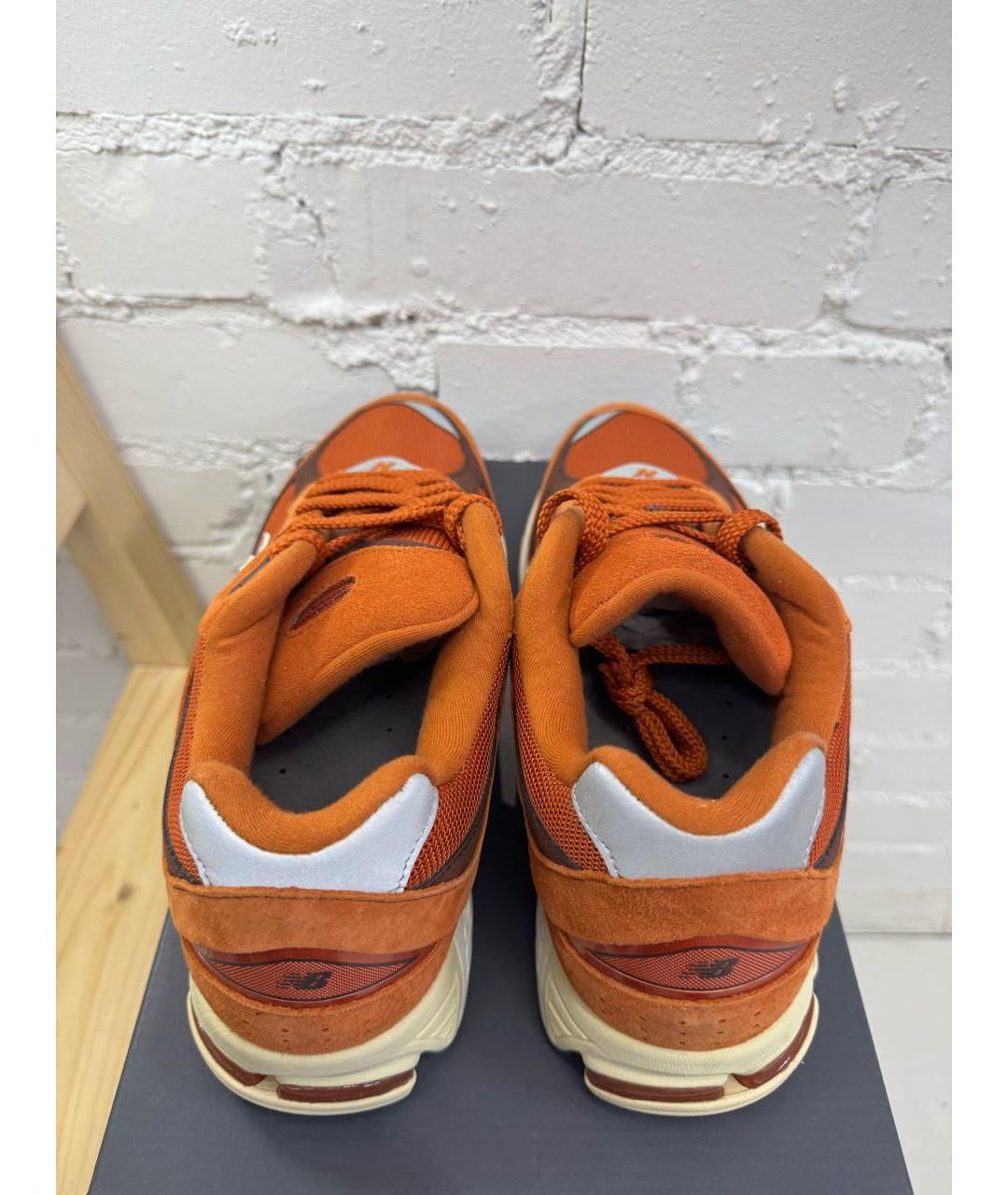 NEW BALANCE Оранжевые текстильные низкие кроссовки / кеды, фото 3