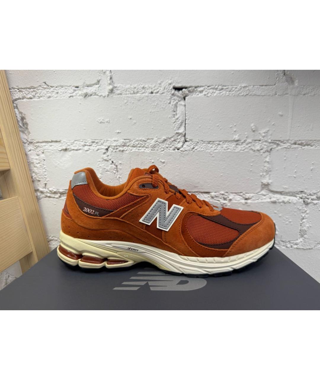NEW BALANCE Оранжевые текстильные низкие кроссовки / кеды, фото 5