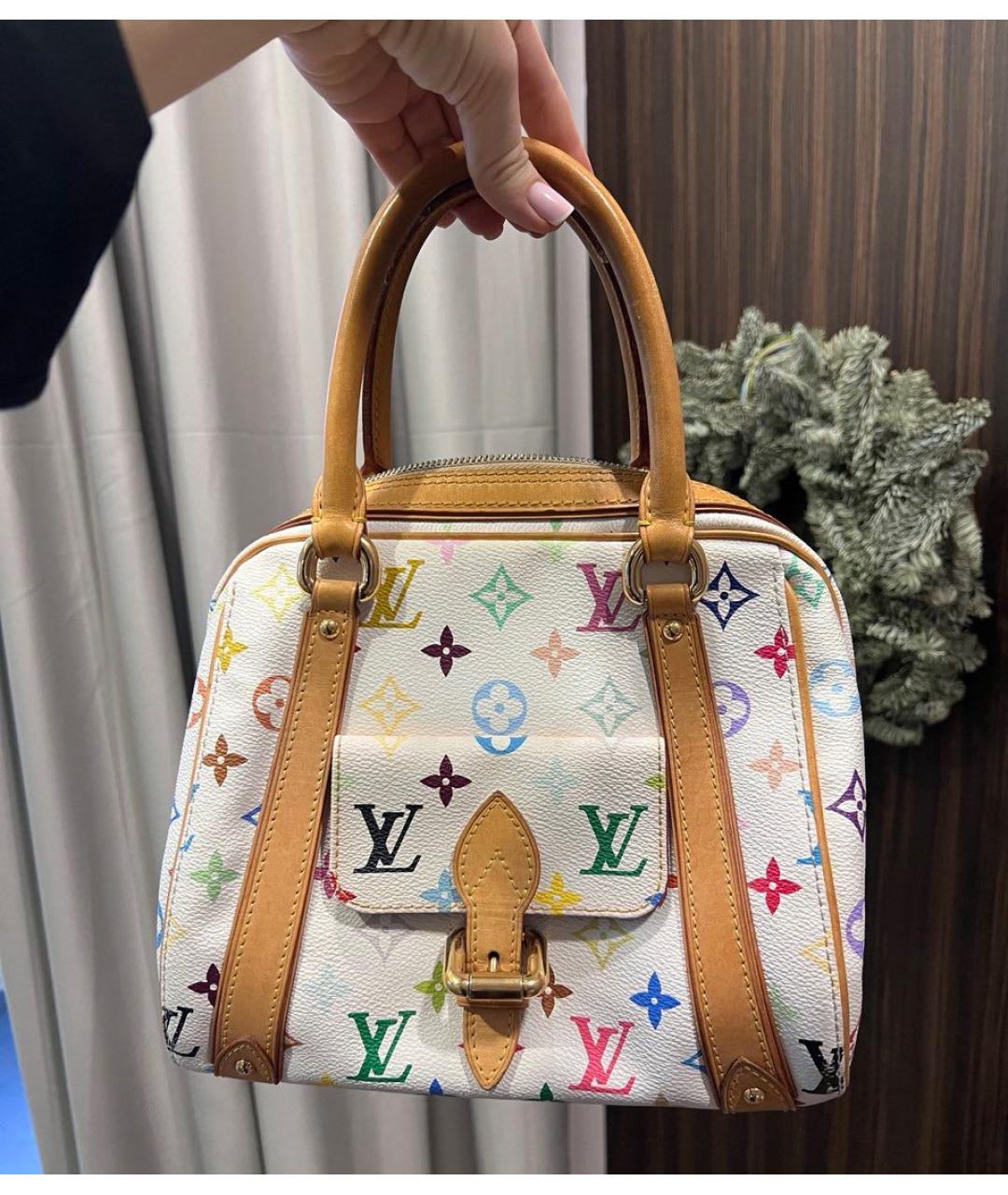LOUIS VUITTON Белая сумка с короткими ручками, фото 2