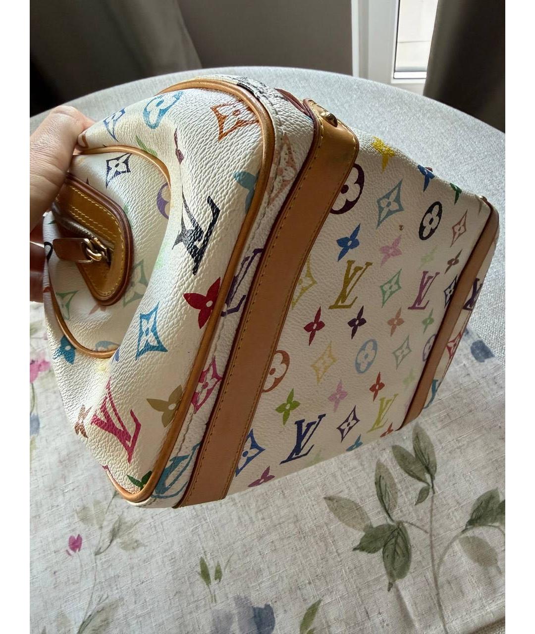 LOUIS VUITTON Белая сумка с короткими ручками, фото 6