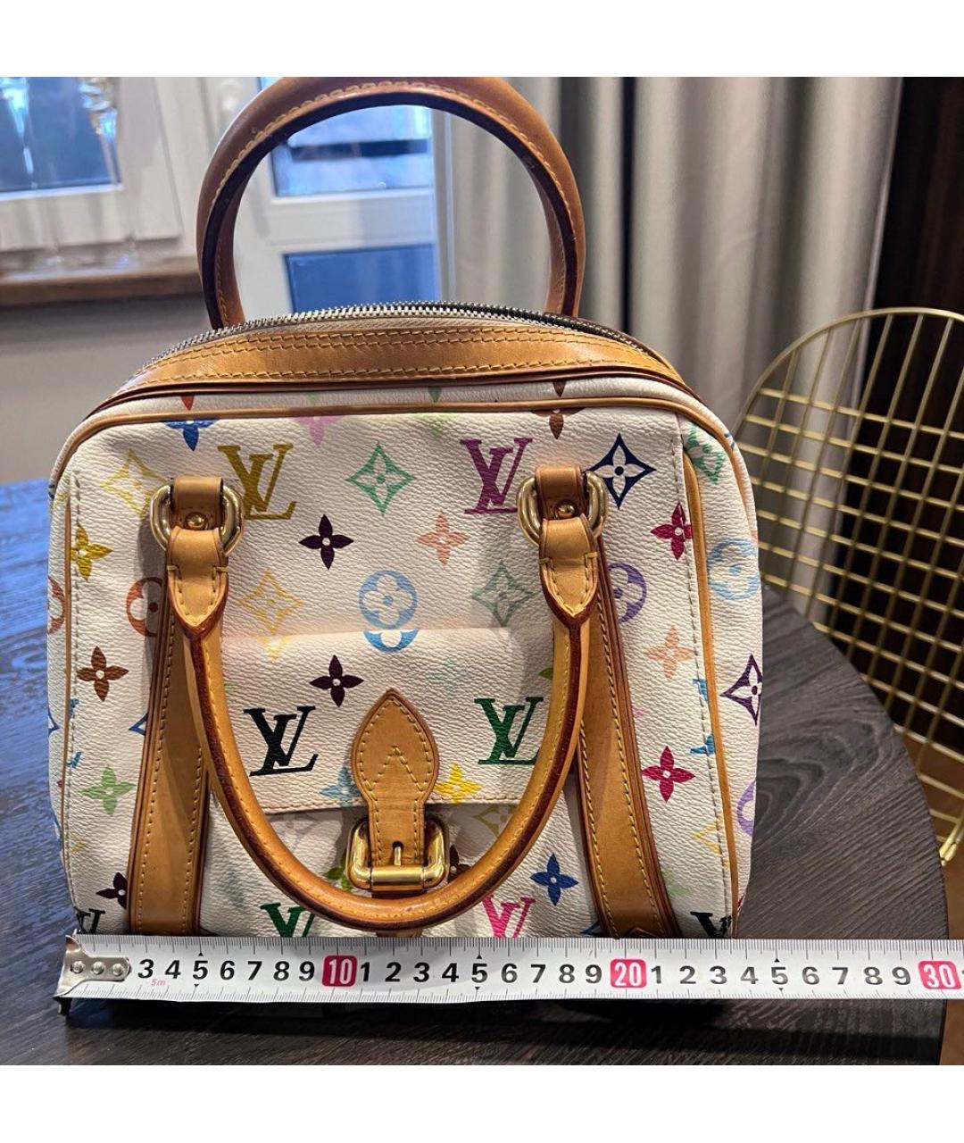 LOUIS VUITTON Белая сумка с короткими ручками, фото 4