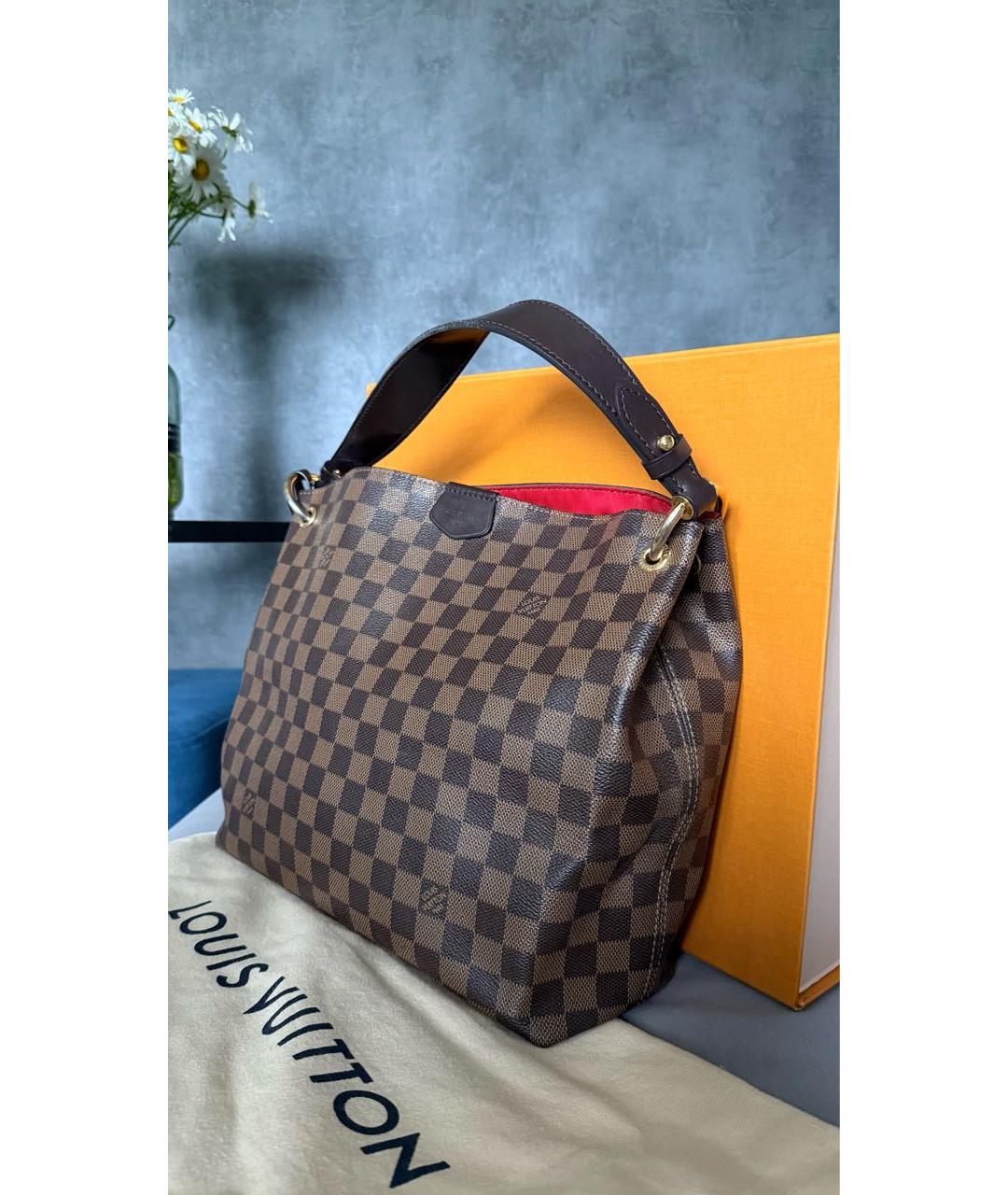 LOUIS VUITTON Коричневая сумка тоут, фото 2