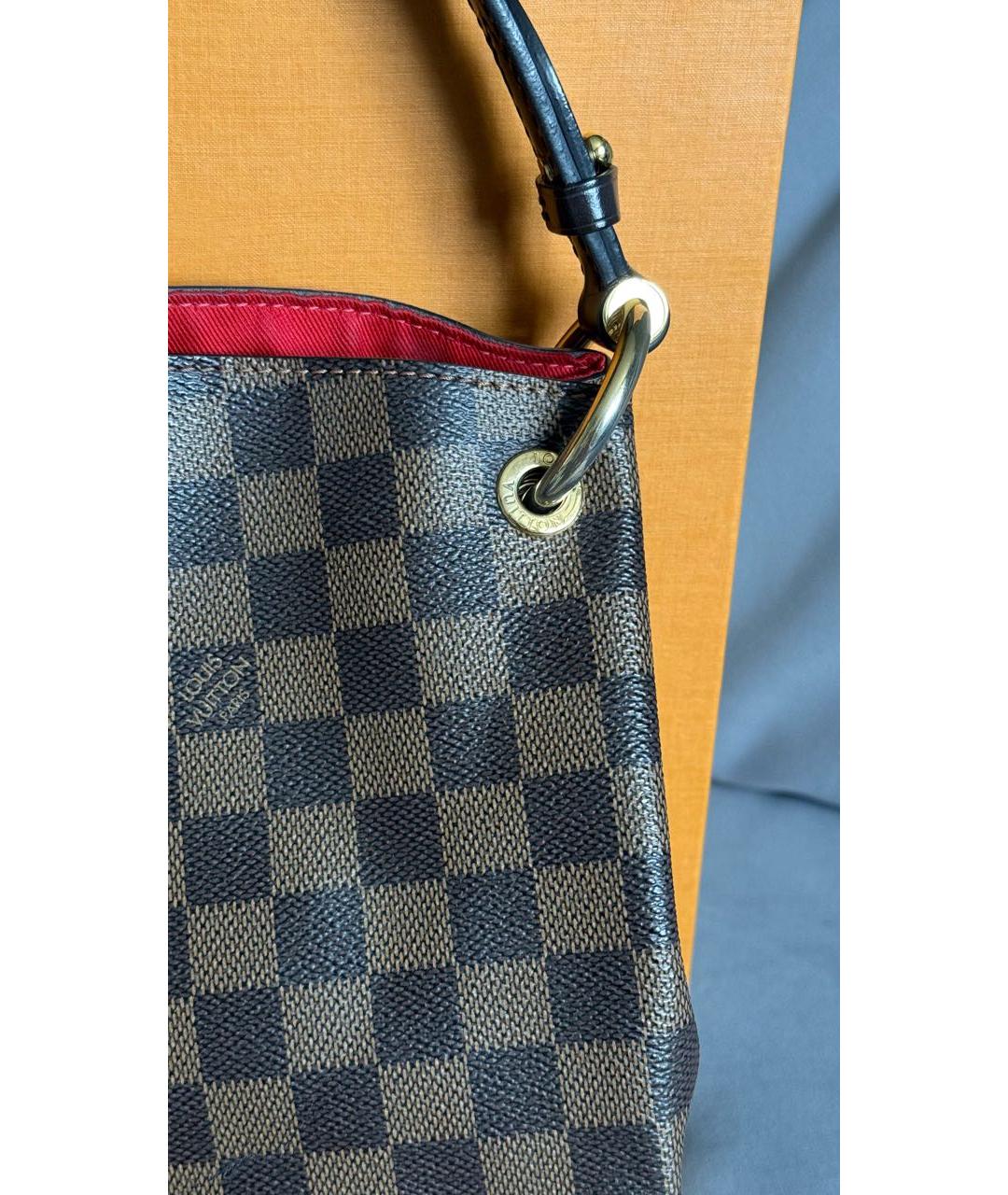 LOUIS VUITTON Коричневая сумка тоут, фото 3