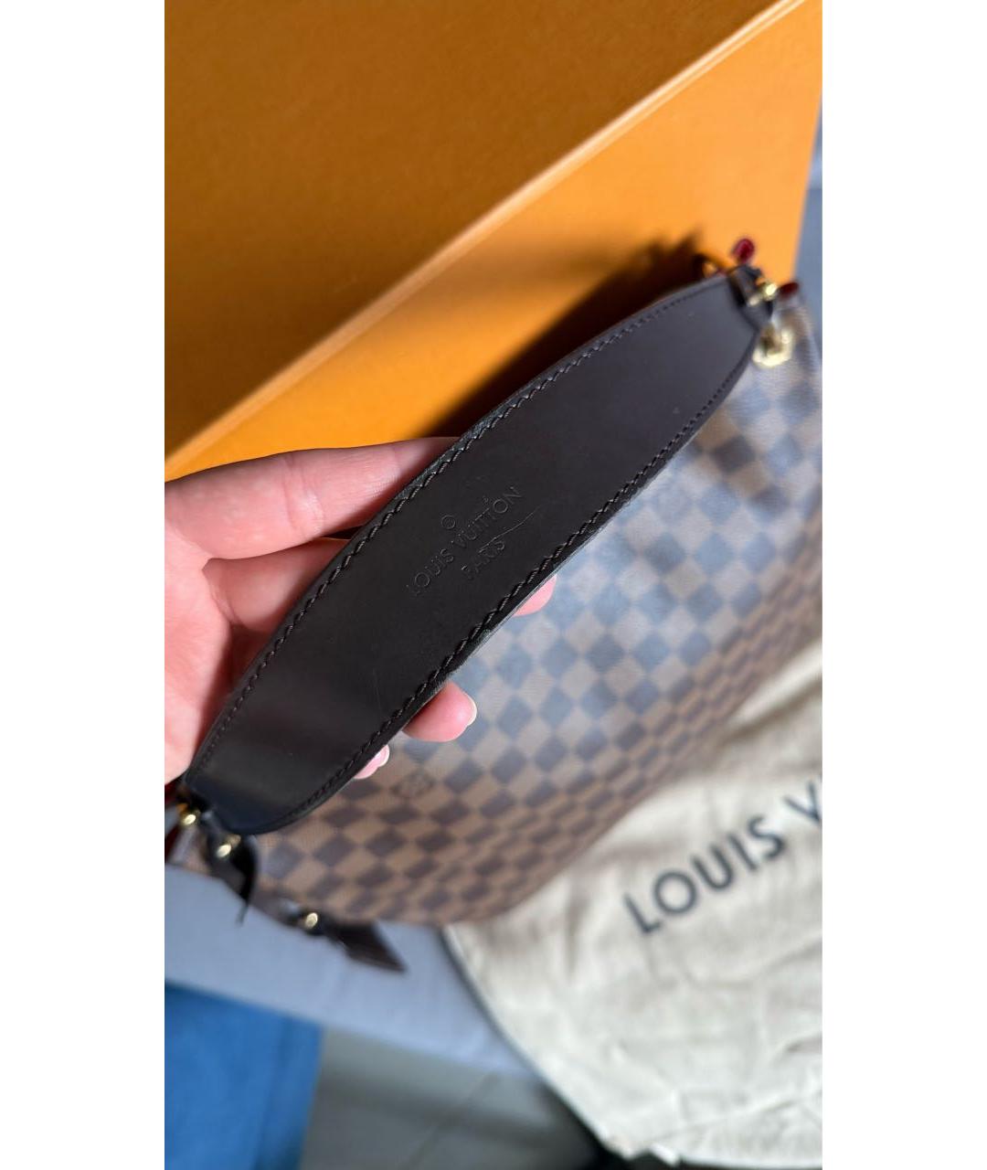 LOUIS VUITTON Коричневая сумка тоут, фото 5