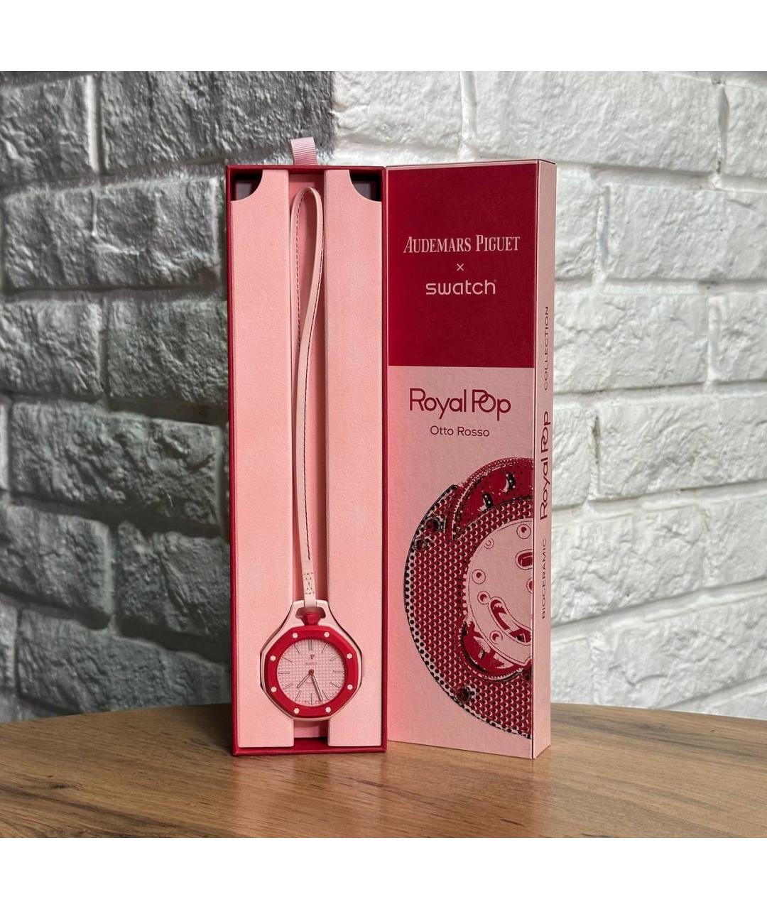 Swatch Розовые часы, фото 3