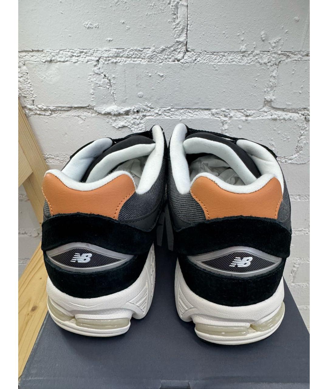NEW BALANCE Черные текстильные низкие кроссовки / кеды, фото 4