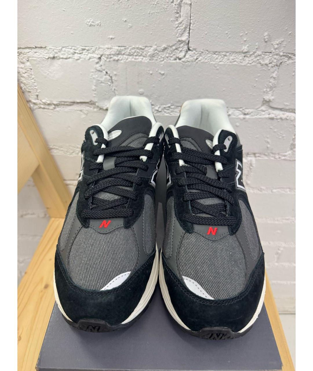 NEW BALANCE Черные текстильные низкие кроссовки / кеды, фото 2