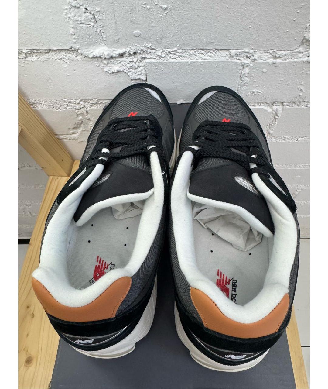 NEW BALANCE Черные текстильные низкие кроссовки / кеды, фото 3