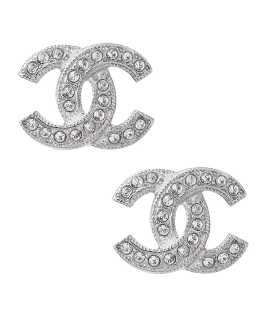 CHANEL Белые серьги, фото 1