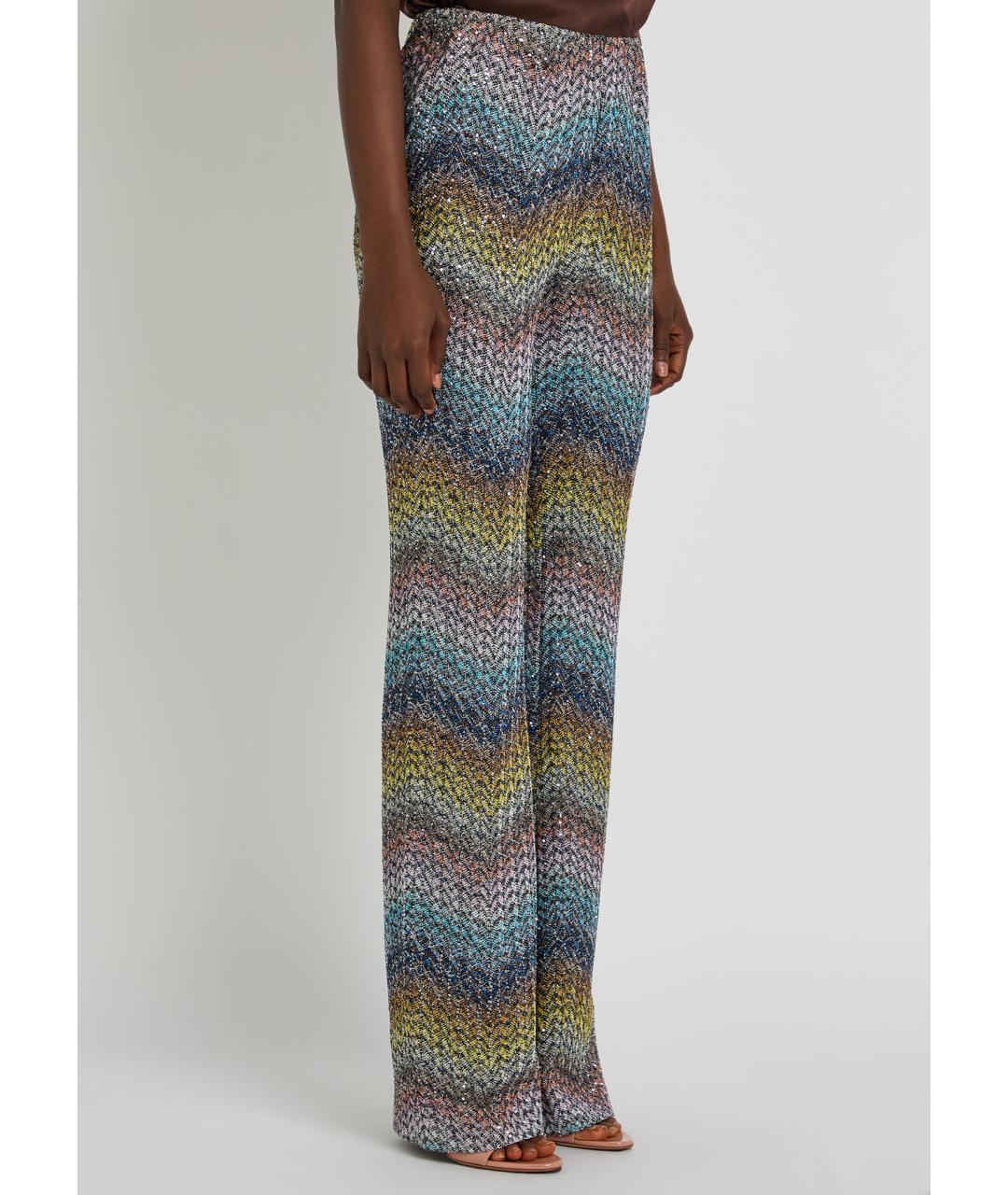 MISSONI Мульти вискозные прямые брюки, фото 4