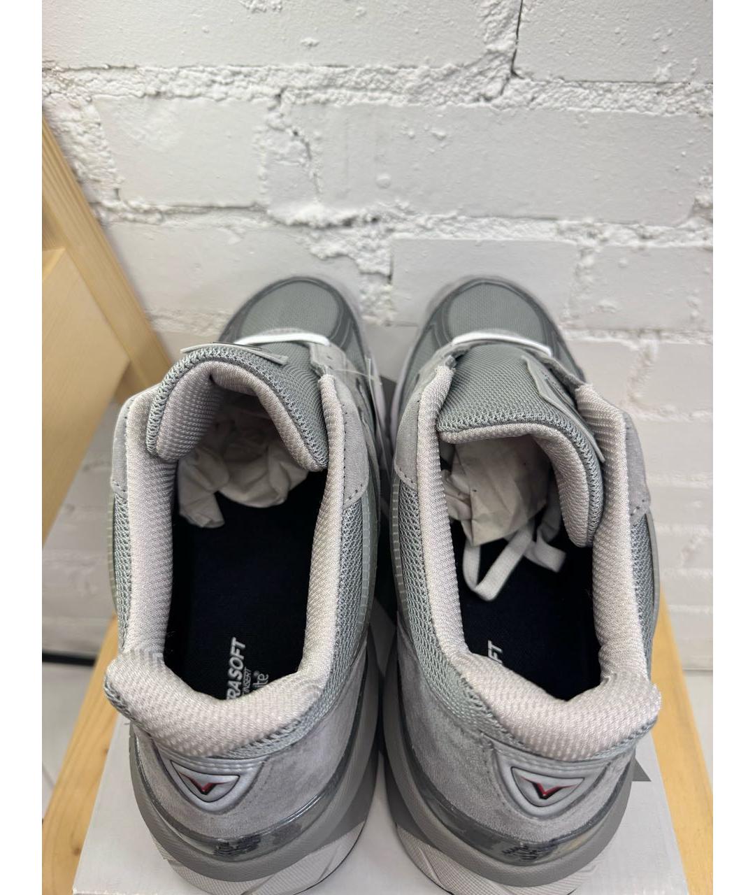 NEW BALANCE Серые текстильные низкие кроссовки / кеды, фото 3