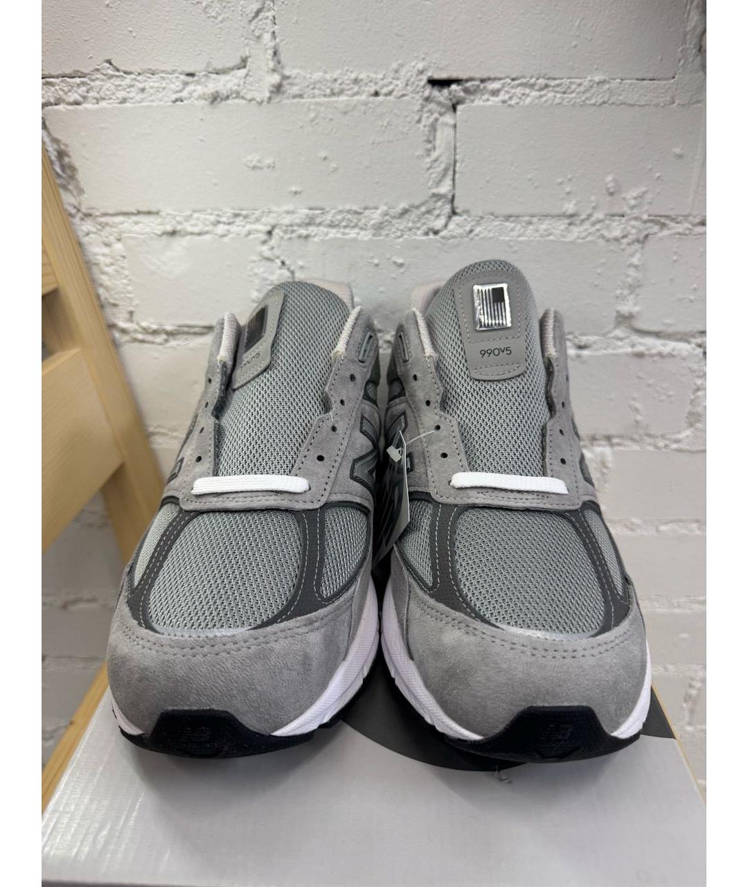 NEW BALANCE Серые текстильные низкие кроссовки / кеды, фото 2