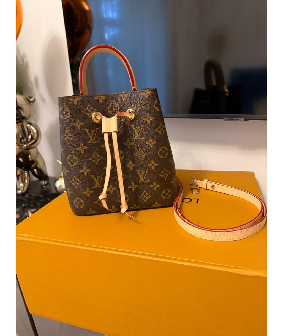 LOUIS VUITTON Коричневая сумка через плечо, фото 2