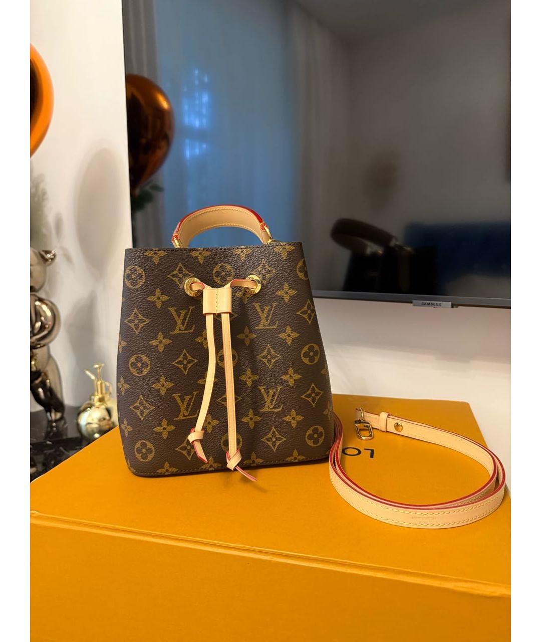 LOUIS VUITTON Коричневая сумка через плечо, фото 9