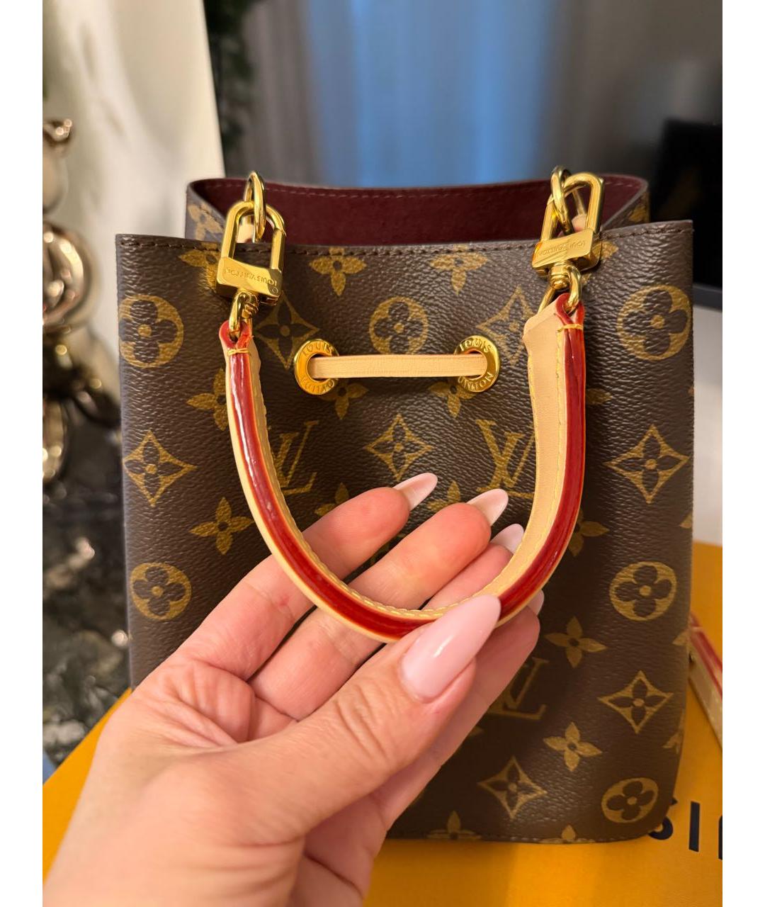 LOUIS VUITTON Коричневая сумка через плечо, фото 8