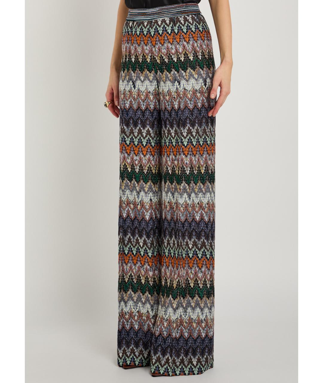 MISSONI Мульти вискозные прямые брюки, фото 4