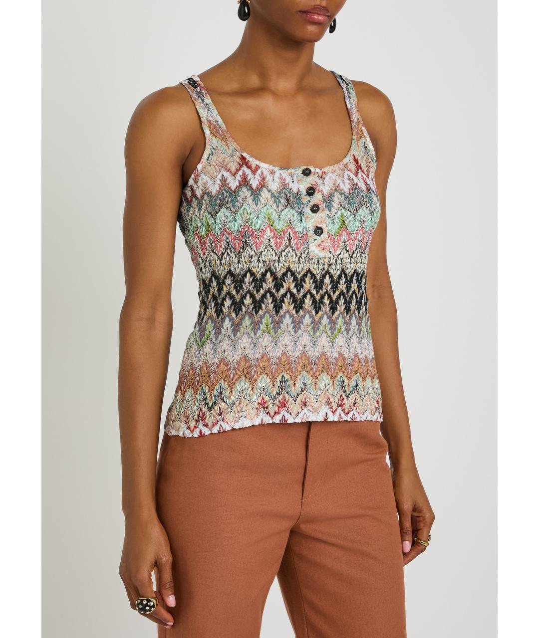 MISSONI Мульти вискозная майка, фото 4