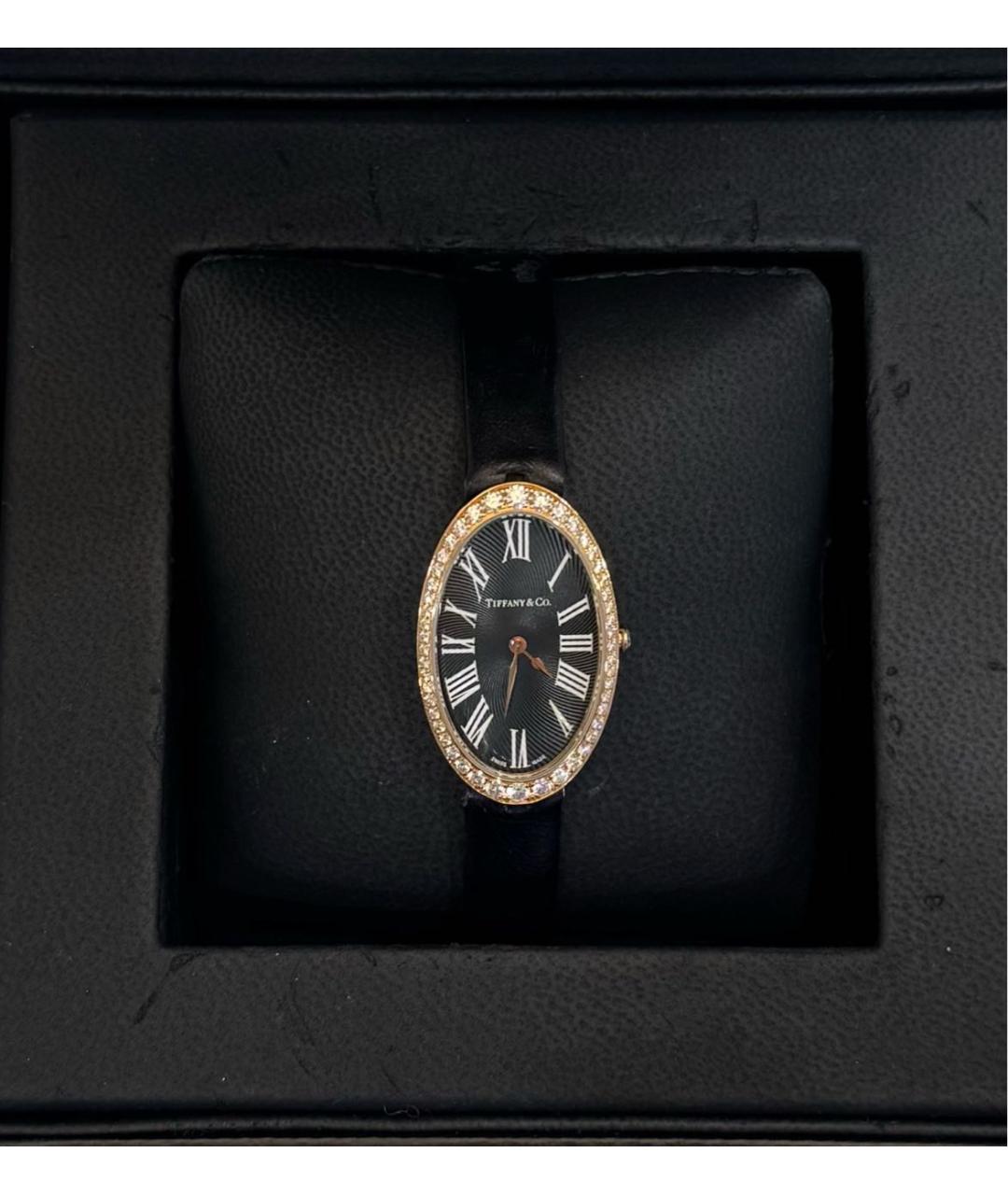 TIFFANY&CO Черные часы из розового золота, фото 8