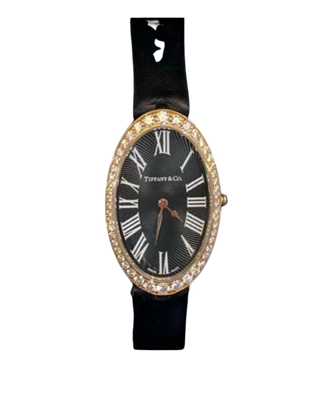 TIFFANY&CO Черные часы из розового золота, фото 1