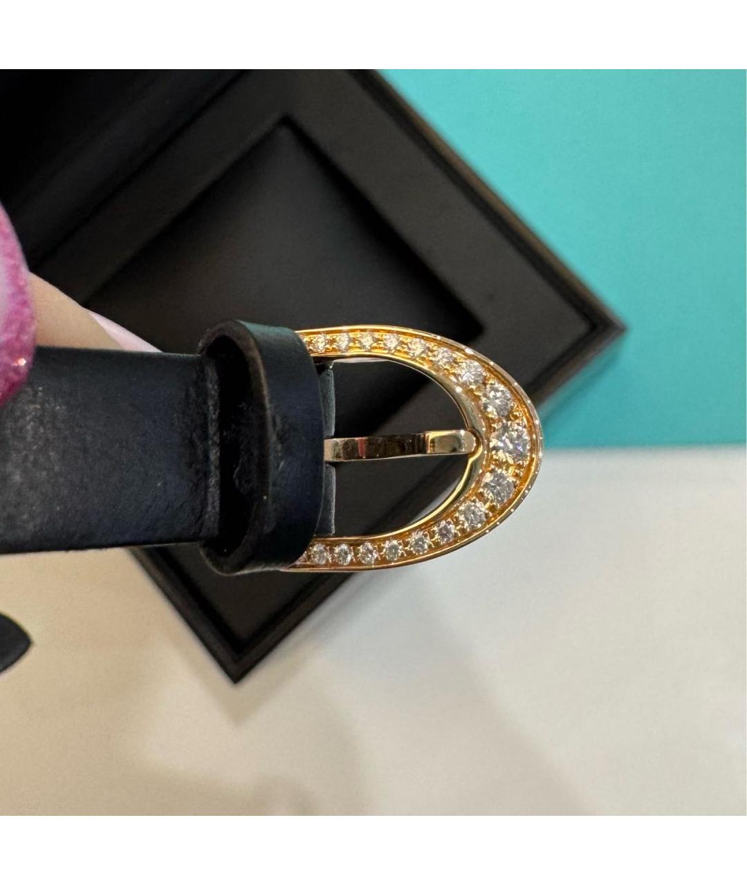 TIFFANY&CO Черные часы из розового золота, фото 4