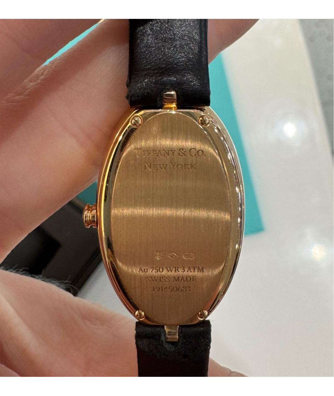 TIFFANY&CO Черные часы из розового золота, фото 3