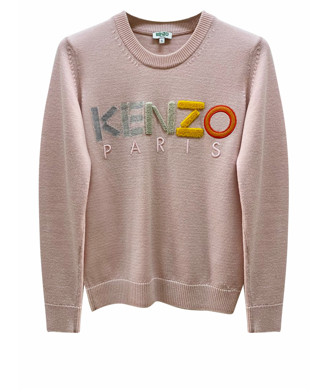 KENZO Розовый шерстяной джемпер / свитер, фото 1