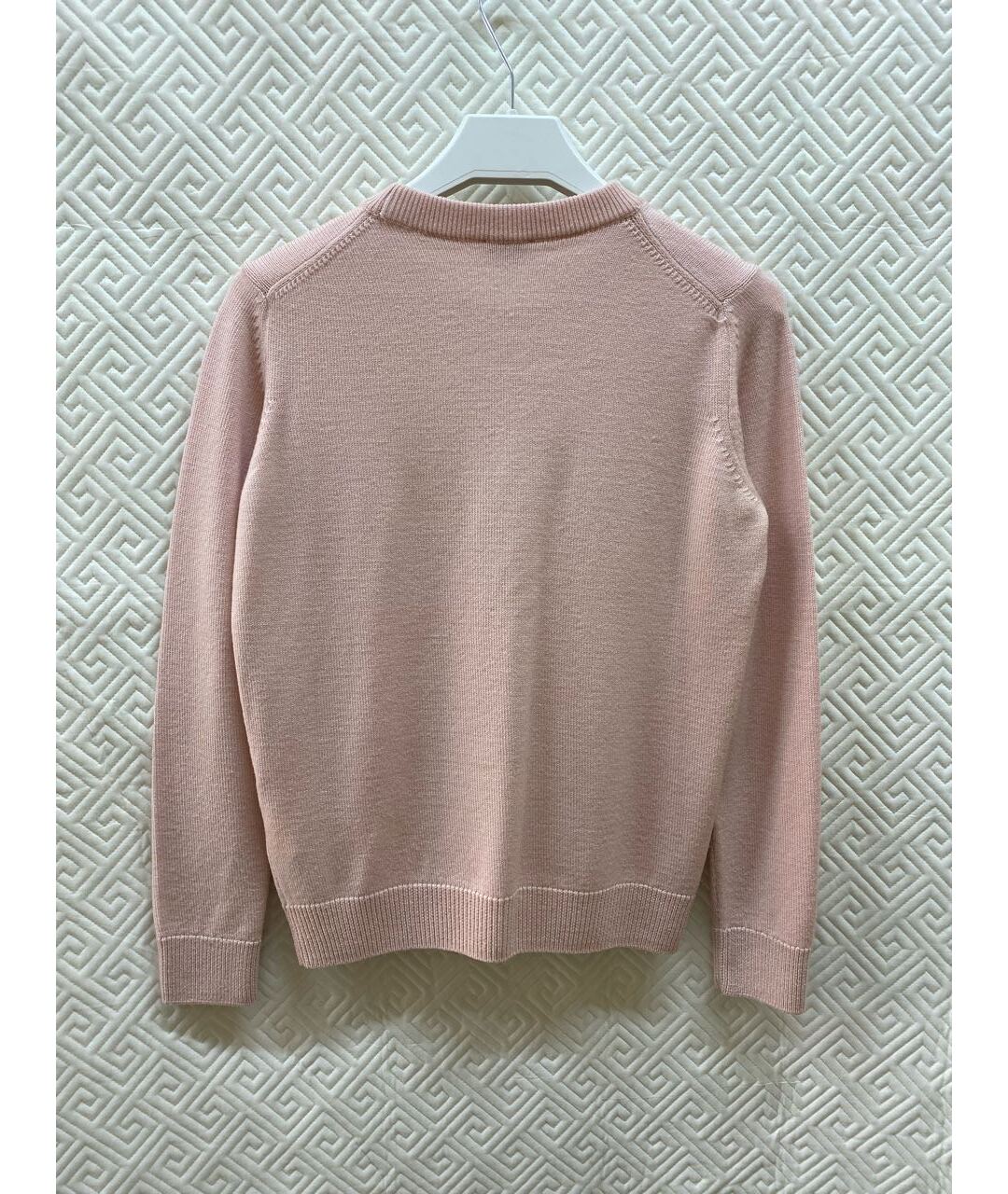 KENZO Розовый шерстяной джемпер / свитер, фото 2