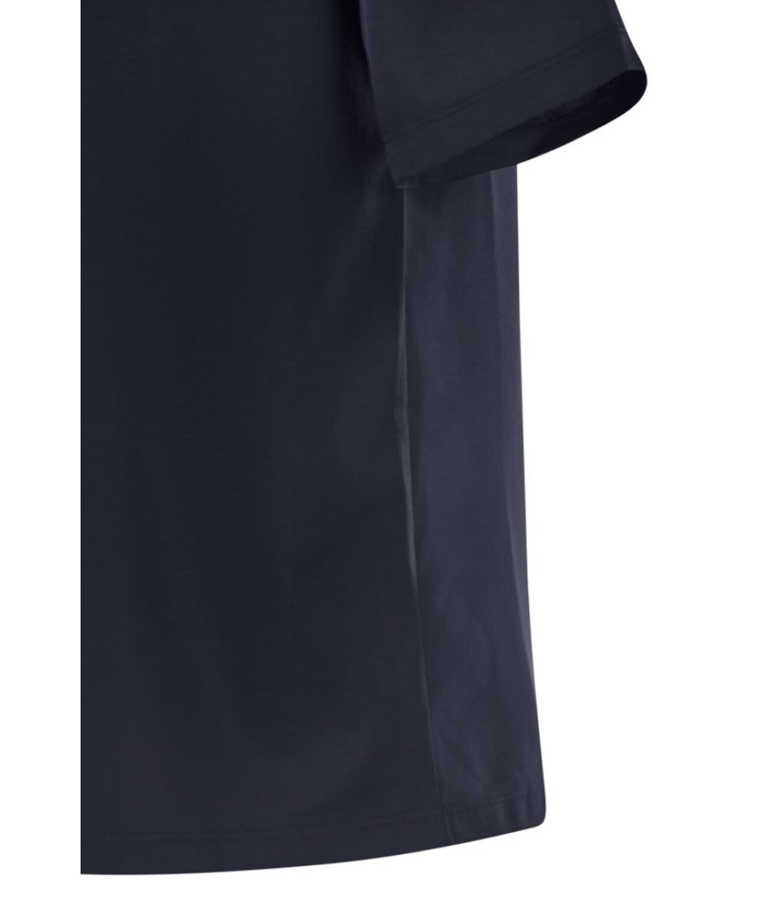 WEEKEND MAX MARA Синяя полиэстеровая футболка, фото 4