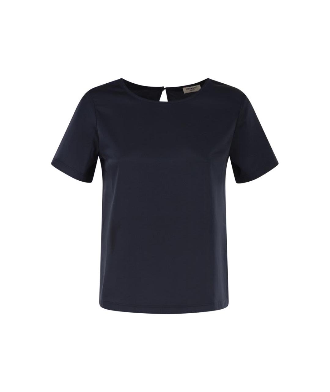WEEKEND MAX MARA Синяя полиэстеровая футболка, фото 1