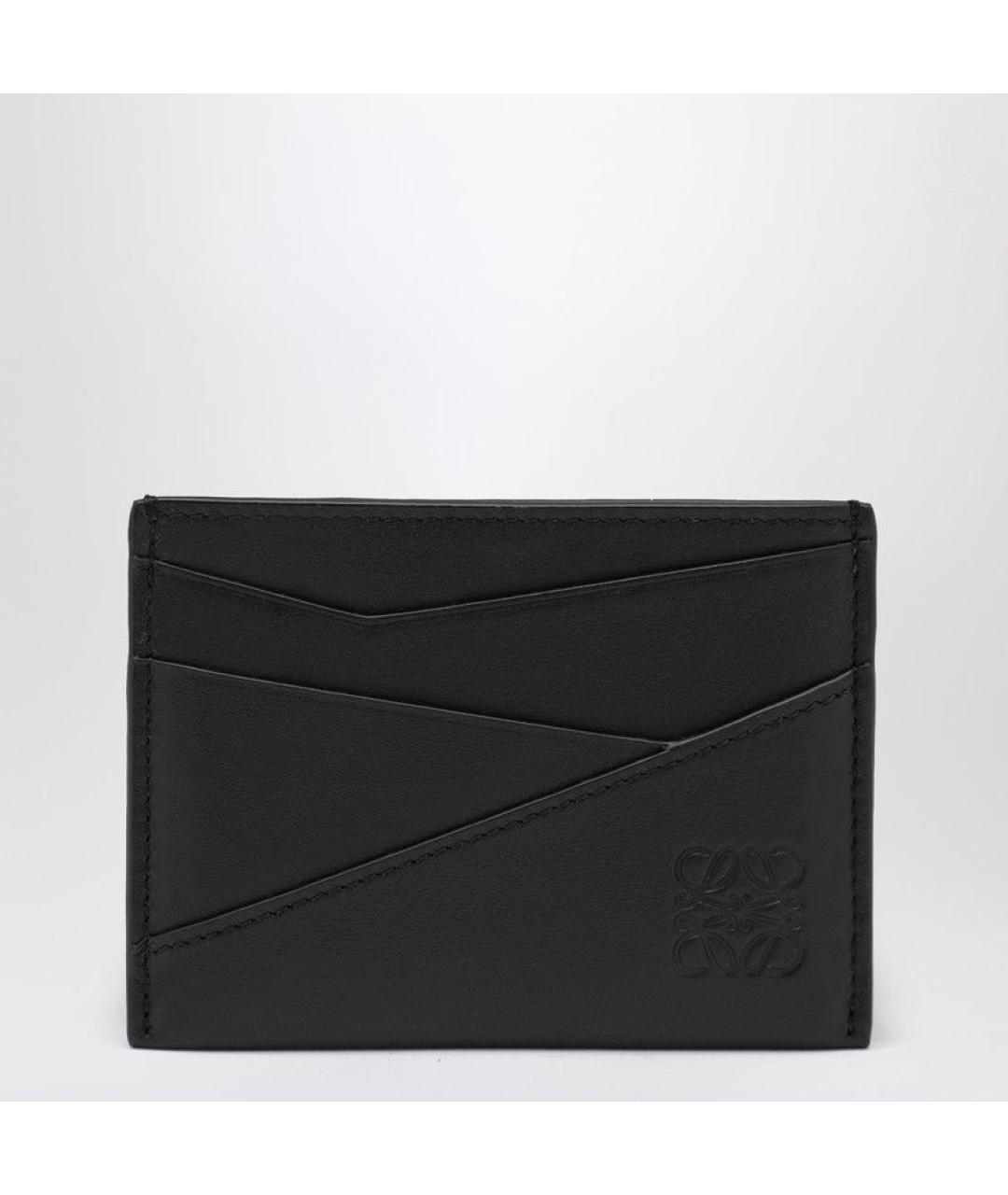 LOEWE Черный кожаный кошелек, фото 3