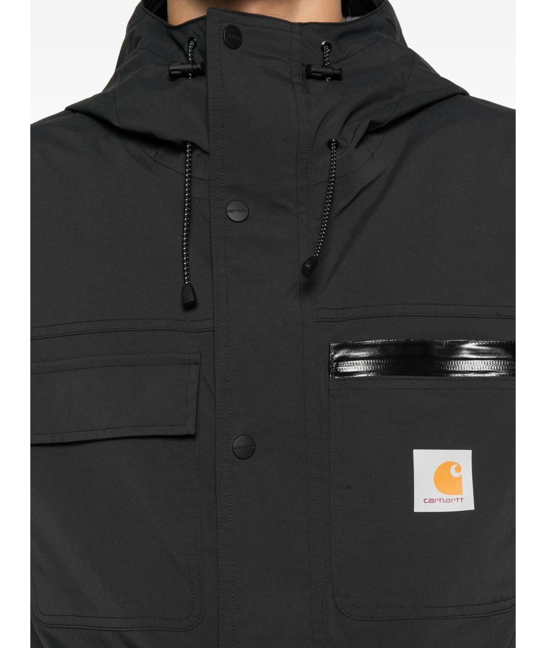 CARHARTT WIP Черное полиамидовое пальто, фото 5