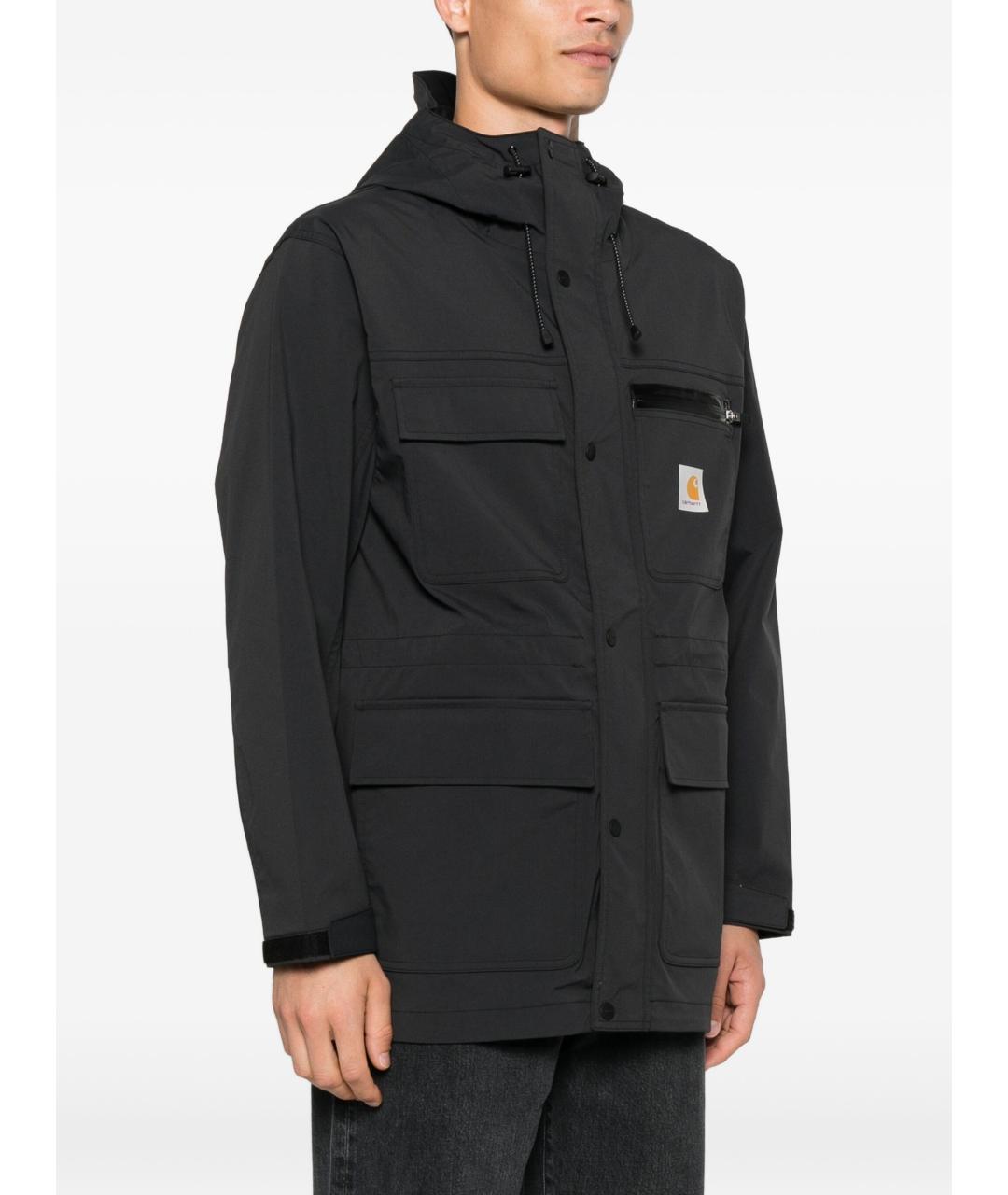 CARHARTT WIP Черное полиамидовое пальто, фото 2