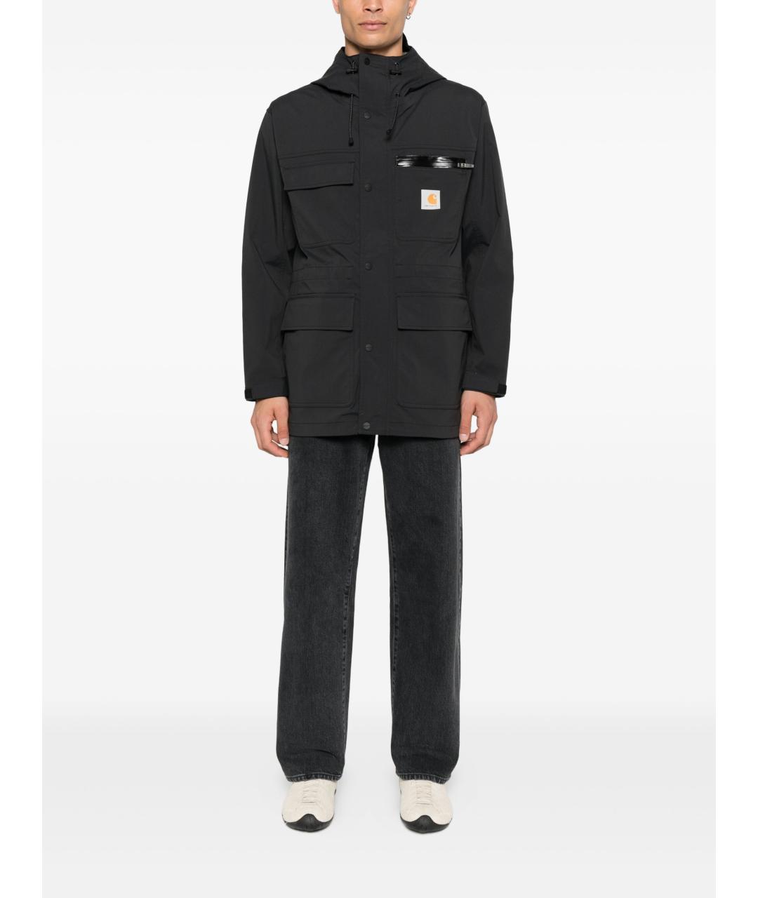 CARHARTT WIP Черное полиамидовое пальто, фото 4