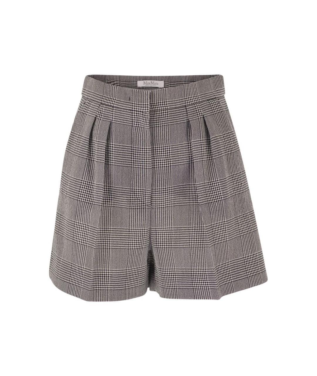 MAX MARA Серые шерстяные шорты, фото 1