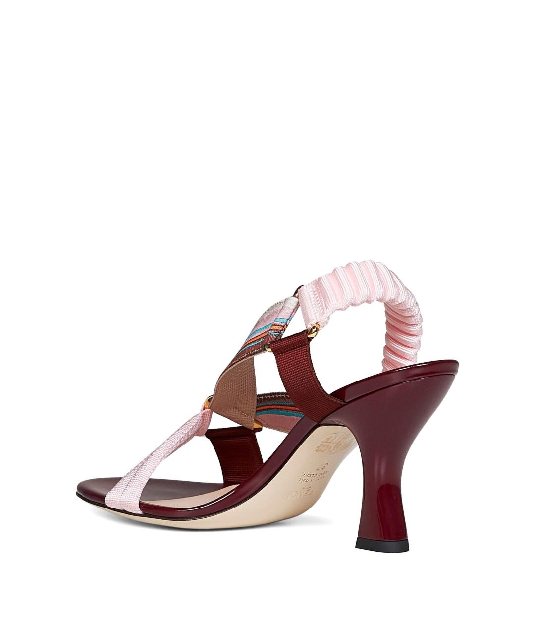 FENDI Розовые сандалии, фото 3