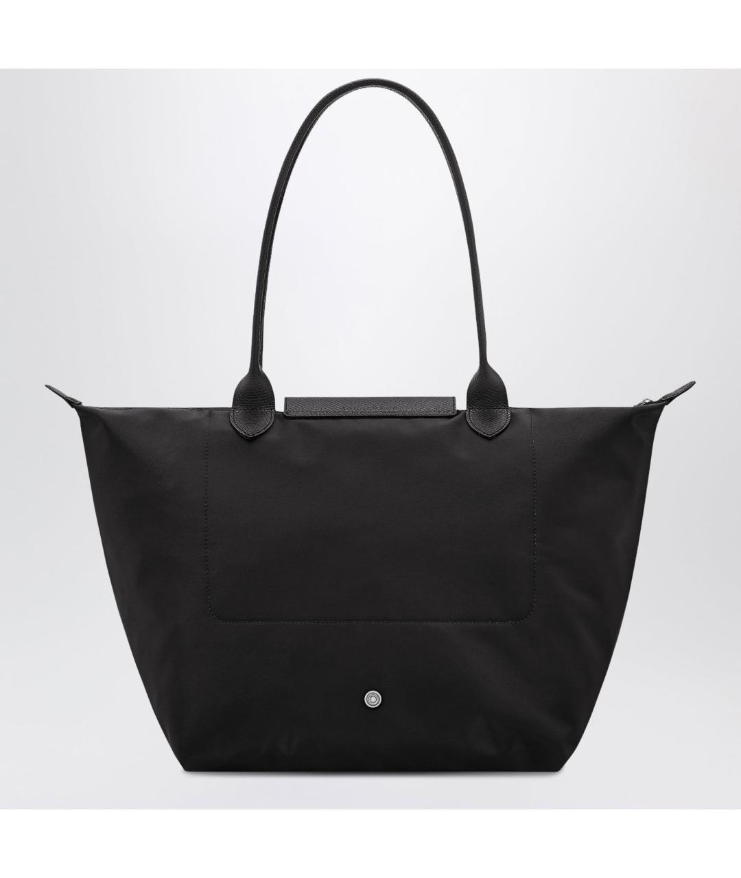 LONGCHAMP Черная тканевая сумка тоут, фото 2
