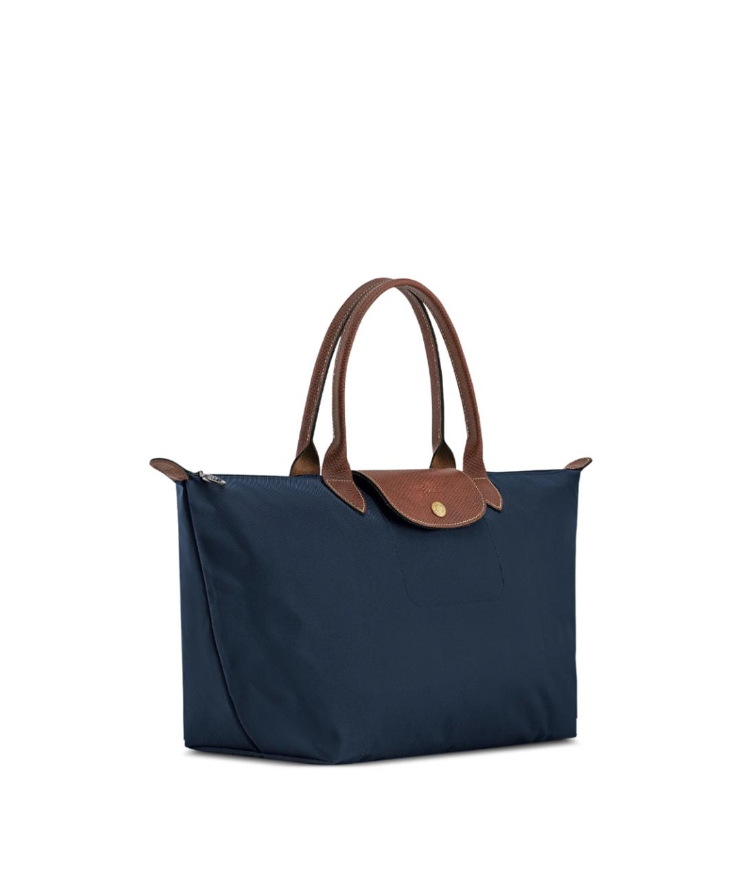 LONGCHAMP Синяя тканевая сумка тоут, фото 4