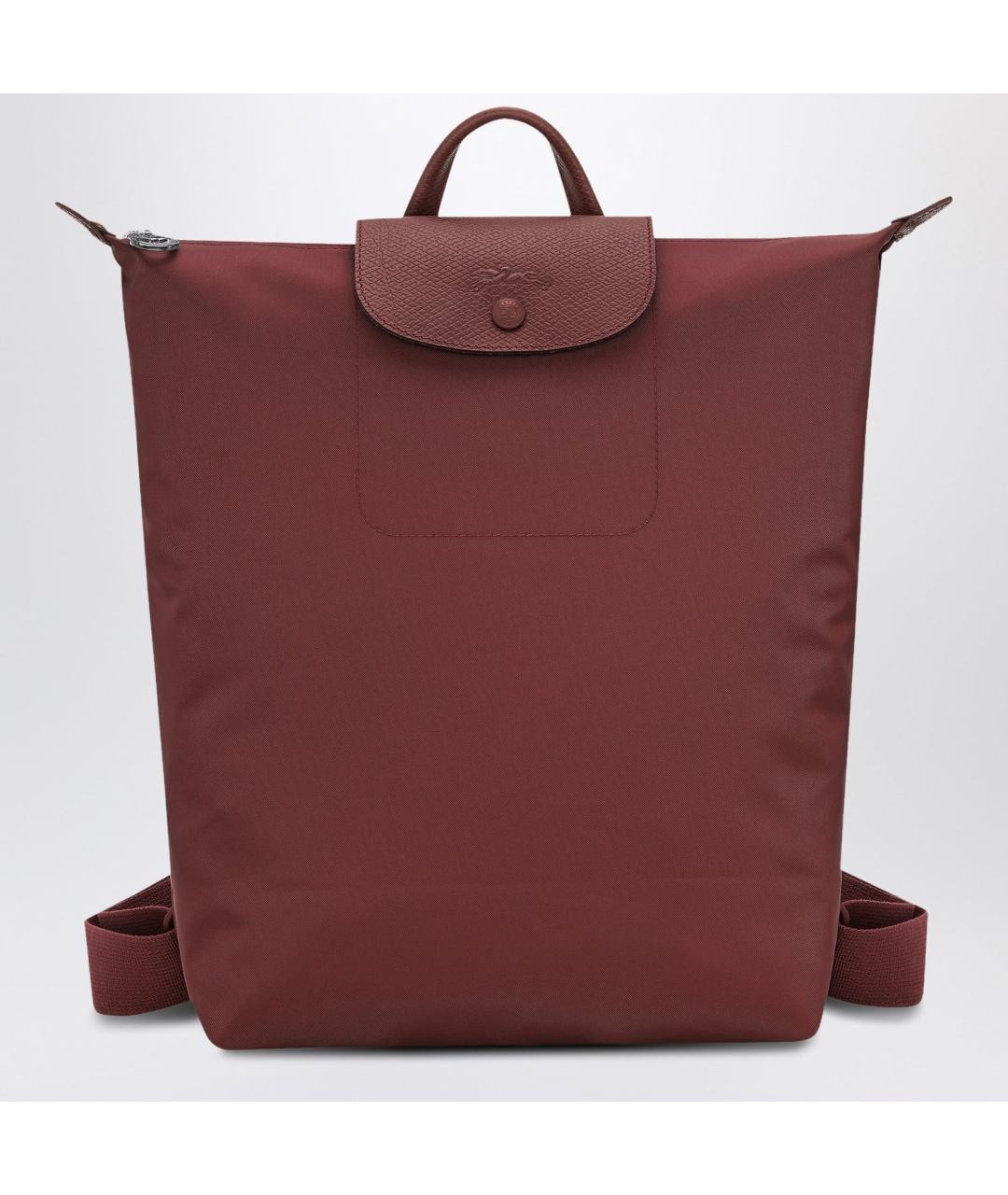 LONGCHAMP Бордовый тканевый рюкзак, фото 3
