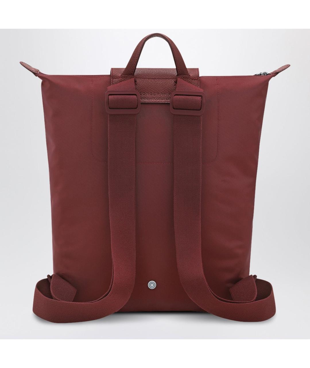 LONGCHAMP Бордовый тканевый рюкзак, фото 2