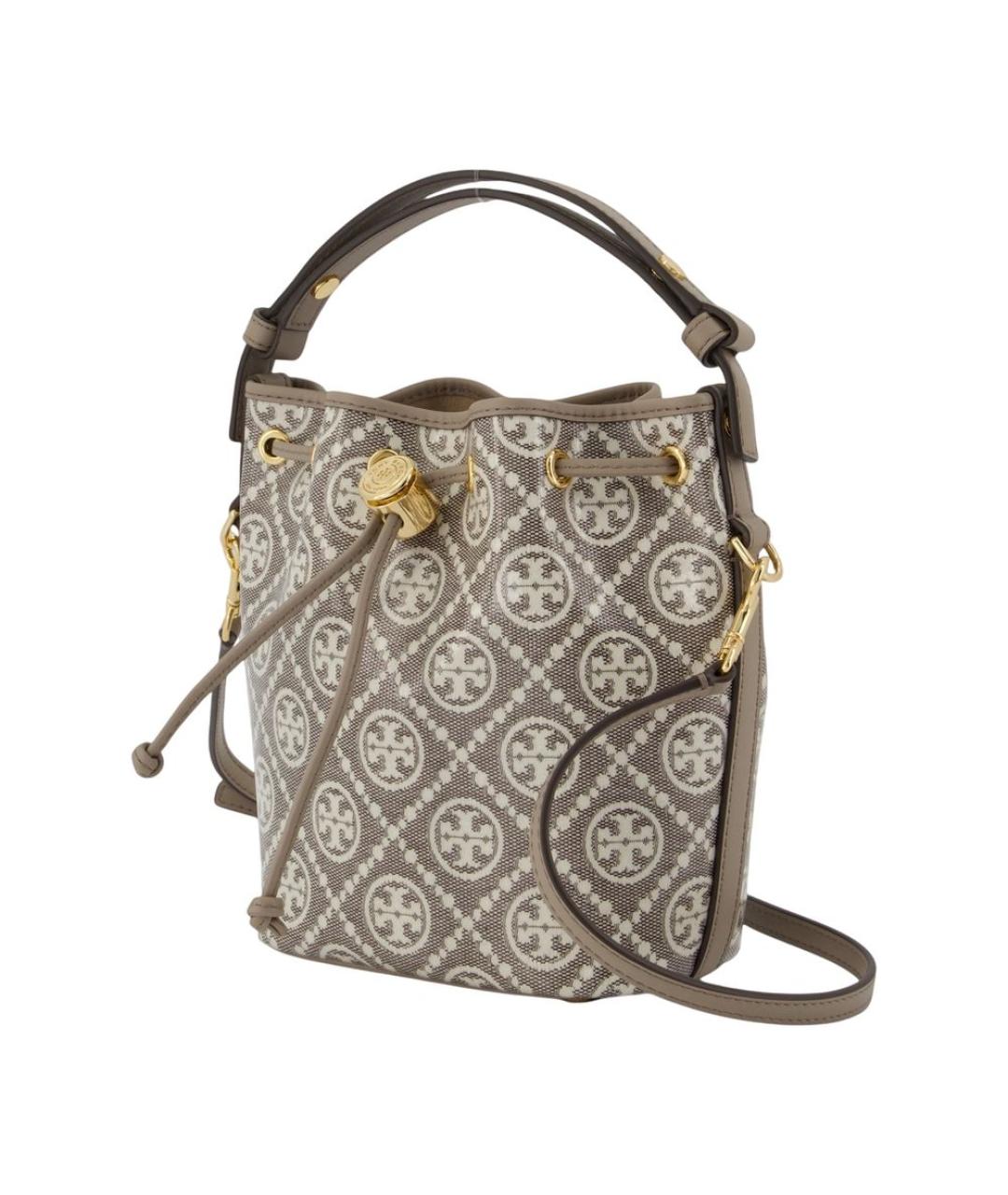 TORY BURCH Серая тканевая сумка через плечо, фото 2