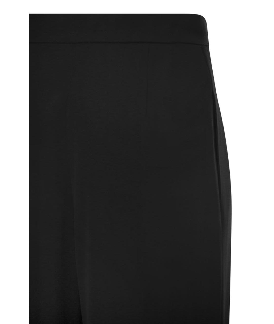 MAX MARA Черные ацетатные прямые брюки, фото 4